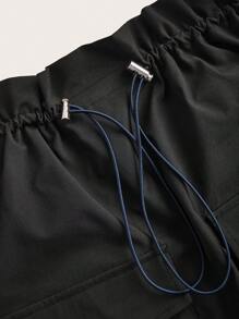 SHEIN SXY 3pcs Utility Style Skirt With Drawstring Waist & Pockets