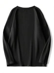 男士T恤 - 黑色 - 查看 2