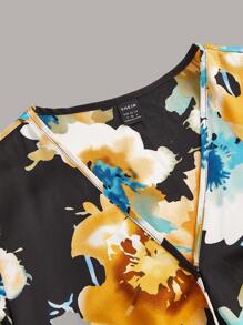 SHEIN Clasi Women'S Floral Printed Ruffle Hem Dress - Multicolor - View 8