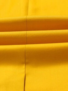 CLOUDSTYLE Nam Ve áo có khía Ngực đơn Áo vest áo - Màu vàng - Xem 5