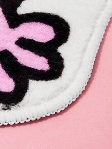 Mr Men Little Miss X SHEIN 1pc Cartoon Princess Design Pink Rug - Yellow - View 4