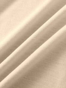 SHEIN LUNE Women's Letter Print Round Neck Short Sleeve T-Shirt - Apricot - View 5