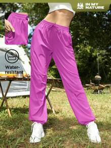 In My Nature Pantalones Deportivos Urbanos A Prueba De Salpicaduras Para Mujer Al Aire Libre - Rosa - Ver 1