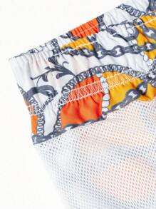 Surfspeed 男士鏈條印花沙灘短褲