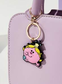 Mr Men Little Miss X SHEIN 3入組可愛的包包掛飾鑰匙圈,適用於禮物 - 彩色 - 查看 2