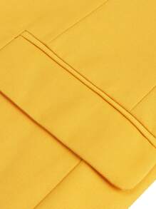 CLOUDSTYLE Nam Ve áo có khía Ngực đơn Áo vest áo - Màu vàng - Xem 6