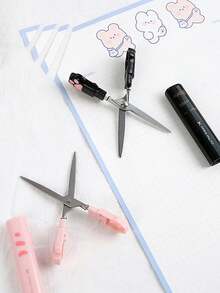 ROMWE Kawaii Cat Paw Shaped Portable And Lovely Scissors - White - View 5