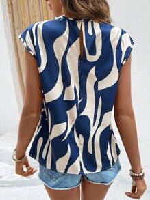 Breezaya Random Printed Pleated Casual Shirt
