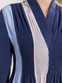 Seusyu Của phụ nữ Khối màu Eo-thắt chặt Đầm - Nhiều màu - Xem 9