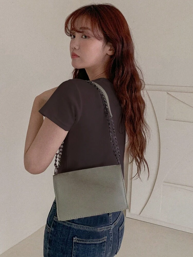 Solid Color Short Sleeve Round Neck T-Shirt Summer
