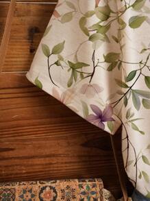 INAWLY 花卉印花短袖休闲 T 恤图案 T 恤女式上衣 - 卡其色 - 查看 5