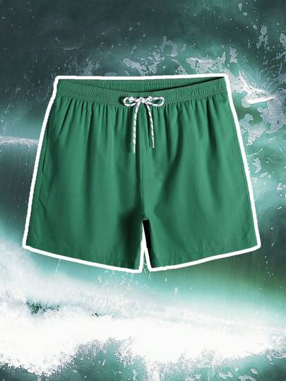 Surfspeed Men's Drawstring Waist Beach Shorts