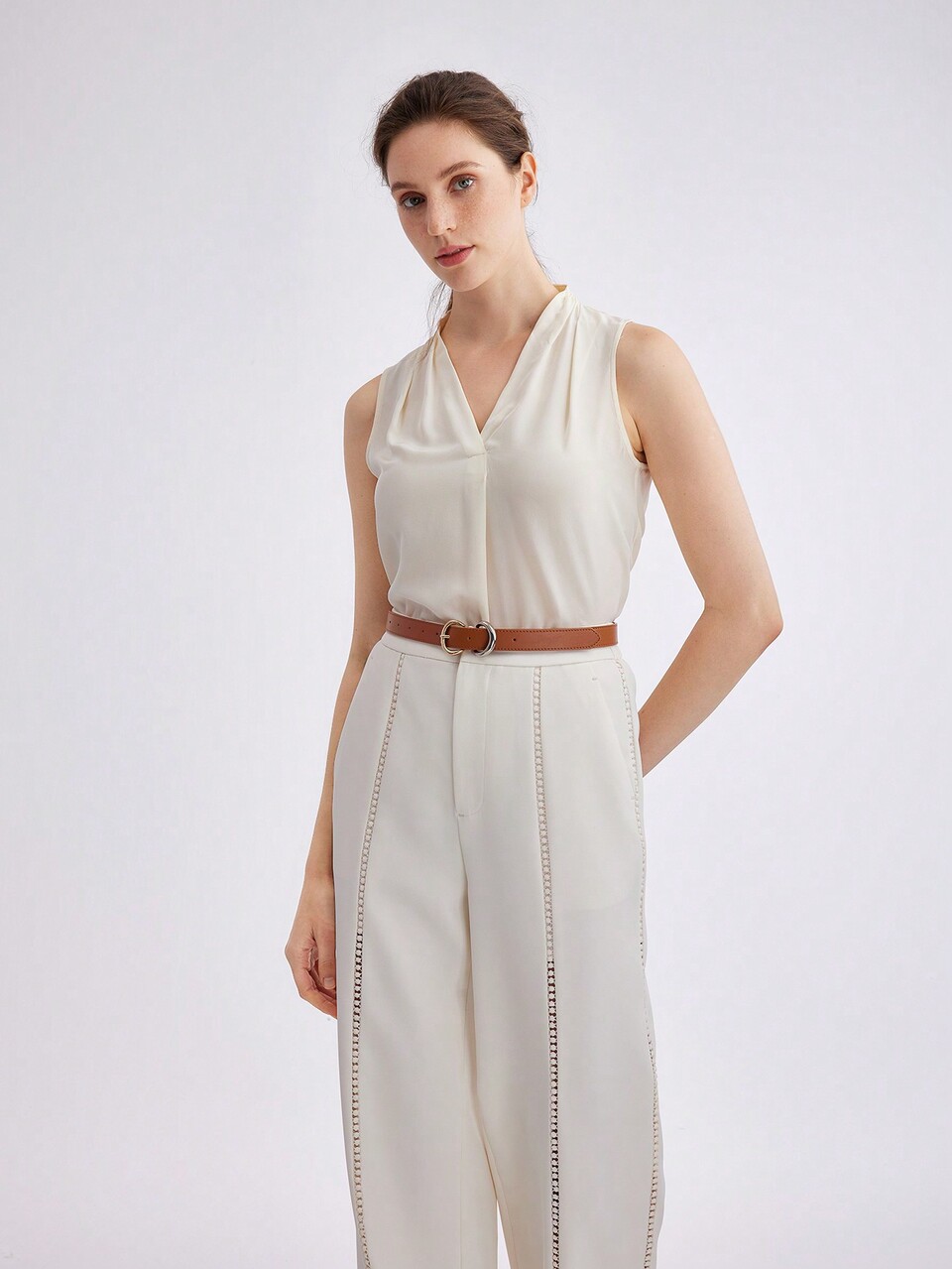 MOTF 1PC WOMEN'S BROWN BELT SUITALE FOR BUSINESS, DAILY COMMUTE, WORK, AND CASUAL OCCASIONS ELEGANT