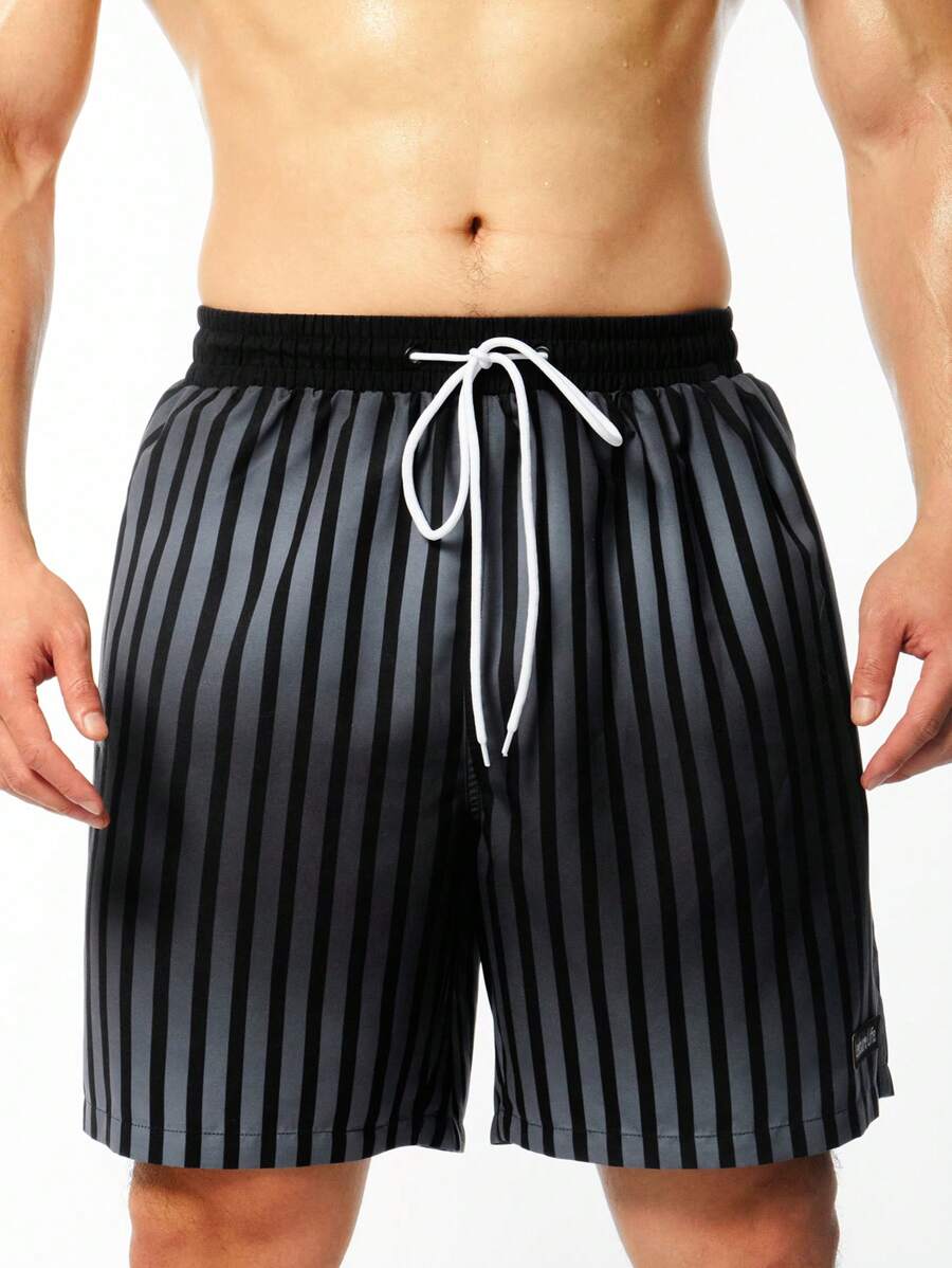 Surfspeed Bañador De Hombre Con Cintura Ajustable Y Rayas