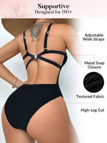 Swim DD+ Của phụ nữ Màu thuần Áo tắm một mảnh Cho mùa hè , bờ biển , Bơi lội - Nhiều màu - Xem 3