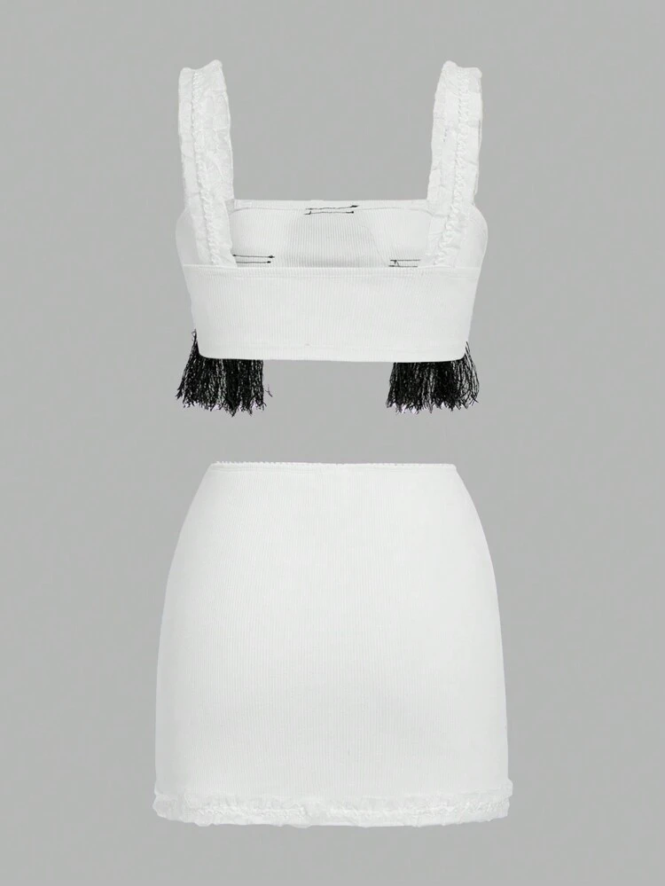 Kidcore Dopamine Cute Dog Two-Piece Outfit