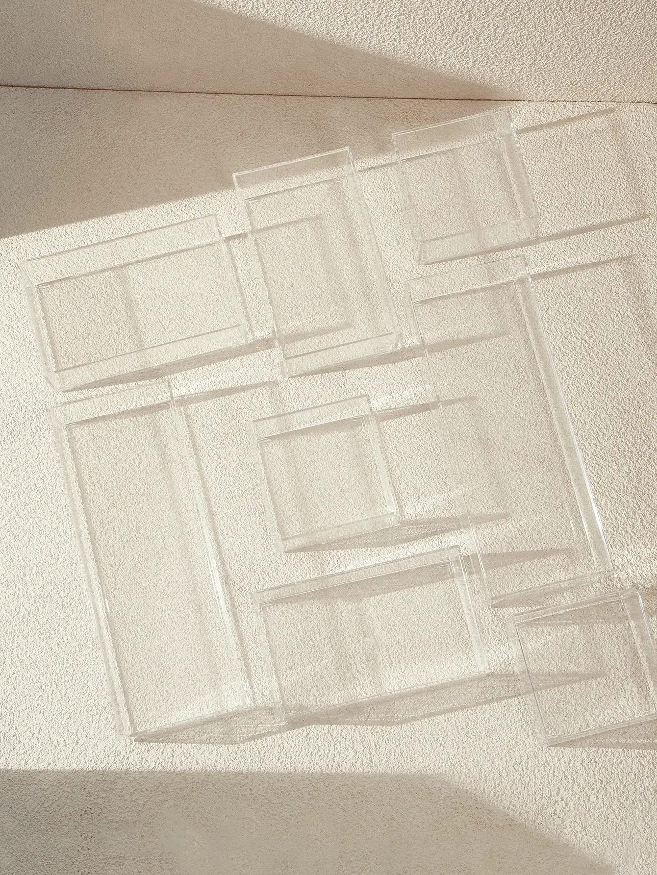 SHEIN Basic living 1pc Stackable Desk Drawer Organizer Tray Dividers For Bathroom/Vanity/Kitchen/Office, Gift For Valentine's Day Decorations Autumn Decor Festival Decor Room Decor Home Decor Fall Decor Bedroom Decor Christmas For Holiday Gift Giving - Clear - View 9