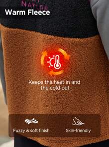 SHEIN In My Nature Men's Button Front Drawstring Hooded Outdoor Raincoat Jacket Hiking Clothes