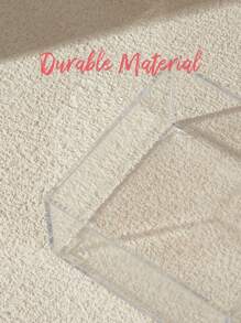 SHEIN Basic living 1pc Stackable Desk Drawer Organizer Tray Dividers For Bathroom/Vanity/Kitchen/Office, Gift For Valentine's Day Decorations Autumn Decor Festival Decor Room Decor Home Decor Fall Decor Bedroom Decor Christmas For Holiday Gift Giving - Clear - View 4