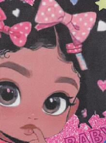 Conjunto De Ropa Para Bebé Niña Recién Llegada, Camiseta Estampada Linda Para Niña + Cinturón + Pantalones Largos, 3 Piezas