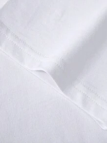 Manfinity Homme Men Figure And Letter Graphic Tee - White - View 4