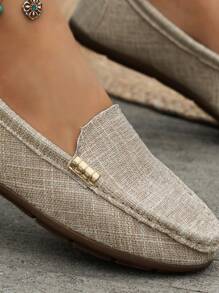 2025 Autumn New Arrivals Women's Loafers, Low-Cut Driving Shoes, Large Size, Suede Leather, Casual Flat Shoes - Multicolor - View 6