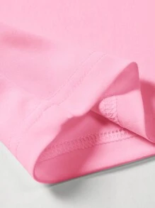 Manfinity Roghcode Men's Angel & Letter Print T-Shirt, Pink Angel Graphic Tee - Pink - View 4