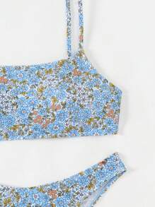 SHEIN Swim Ditsy Floraled Two-Piece Bikini Set Summer Beach