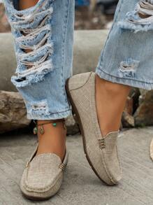 2025 Autumn New Arrivals Women's Loafers, Low-Cut Driving Shoes, Large Size, Suede Leather, Casual Flat Shoes - Multicolor - View 2