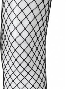 ROMWE Grunge Punk 3双女士个性化组合黑色连裤袜，适合所有季节 - 黑色 - 查看 7