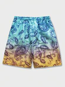 ROMWE MEN Street Life Nam Sọ & In tay Eo dây rút Quần short - Nhiều màu - Xem 2