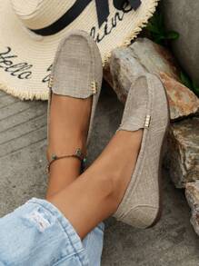 2025 Autumn New Arrivals Women's Loafers, Low-Cut Driving Shoes, Large Size, Suede Leather, Casual Flat Shoes - Multicolor - View 3