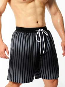 Surfspeed Bañador De Hombre Con Cintura Ajustable Y Rayas