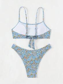 SHEIN Swim Ditsy Floraled Two-Piece Bikini Set Summer Beach