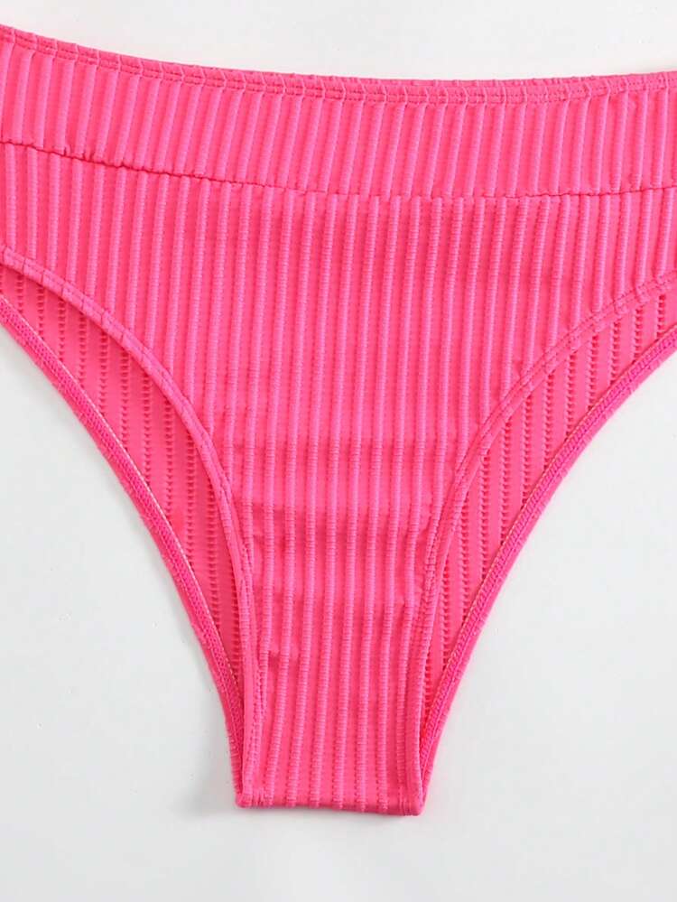 Women's Hollow-Out Front Tank Top & Brief Panty Bikini Set Summer