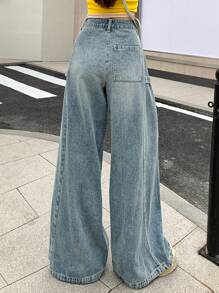 DAZY Women's Loose Wide Leg Jeans,Baggy Jeans