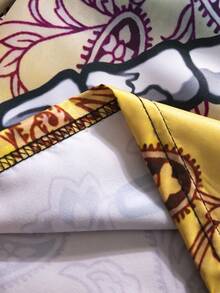 ROMWE MEN Street Life Nam Sọ & In tay Eo dây rút Quần short - Nhiều màu - Xem 4