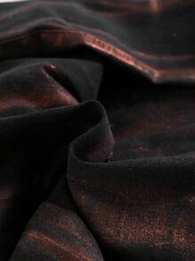 SHEIN Teen Boy Stylish Metallic Jeans, For Spring And Summer - Black - View 6