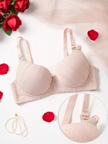 Maternity Solid Color Underwear Push Up Bra
