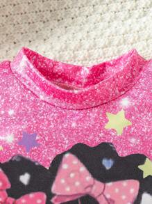 Conjunto De Ropa Para Bebé Niña Recién Llegada, Camiseta Estampada Linda Para Niña + Cinturón + Pantalones Largos, 3 Piezas