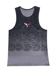 Gym Rark Men's Bull Print Gradient Sports Tank Top Workout Tops - Multicolor - View 3