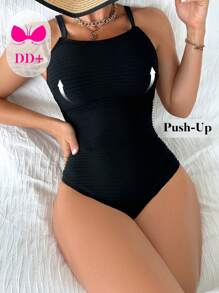 Swim DD+ Của phụ nữ Màu thuần Áo tắm một mảnh Cho mùa hè , bờ biển , Bơi lội - Nhiều màu - Xem 1