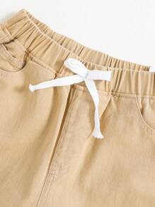 SHEIN Teen Boy's Distressed Straight-Leg Jeans - Khaki - View 4