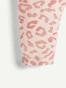 Cozy Pixies Newborn Baby Girl Newborn 4Pcs/Set Long-Sleeved And Pants With Overlapping Shoulder Design Matching Sets - Pink - View 7