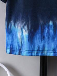 Chàng trai trẻ Bộ Của Áo thun Với Nhuộm buộc In Và Quần short - Nhiều màu - Xem 7