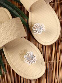 SHUZIA Women's Flat Sandals - Beige - View 4