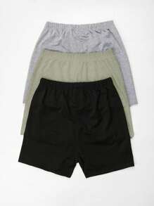 SHEIN Unity Ladies' Solid Color Short Leggings - Mint Green - View 2