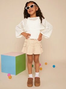 Mini mi Bestseller Kid's Tazsy Replica Braided Collar Chestnut Lifted Vibe Platform Slippers- Super Comfy,Warm,Versatile,Perfect For All-Day Lounging. - Brown - View 4