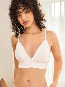 Ocili Leisure Wire-Free Satin Thin Strap Bralette, Lingerie