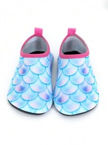 Girls' Water Shoes Kids & Aqua Shoes Kids With Enchanting Fish Scale Pattern - Ultra-Lightweight, Anti-Slip, Cut-Proof For Beach, Water Park, Grass & Yoga, Quick-Drying - Multicolor - View 4